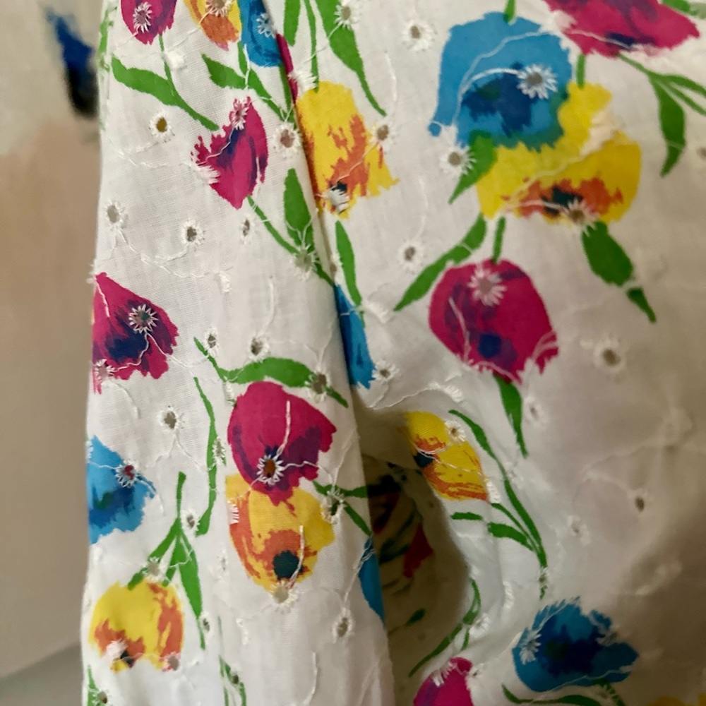 Vintage‎ Eyelet Embroidered Shirt Jacket - Picture 4 of 6